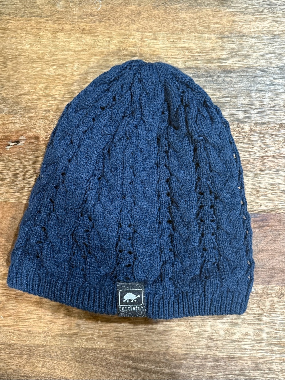 Turtle Fur Women's Cable Knit Beanie - Black